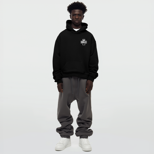 Nø Idols Heavyweight Hoodie- Black