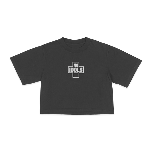 Gray long-sleeve shirt on a white background
