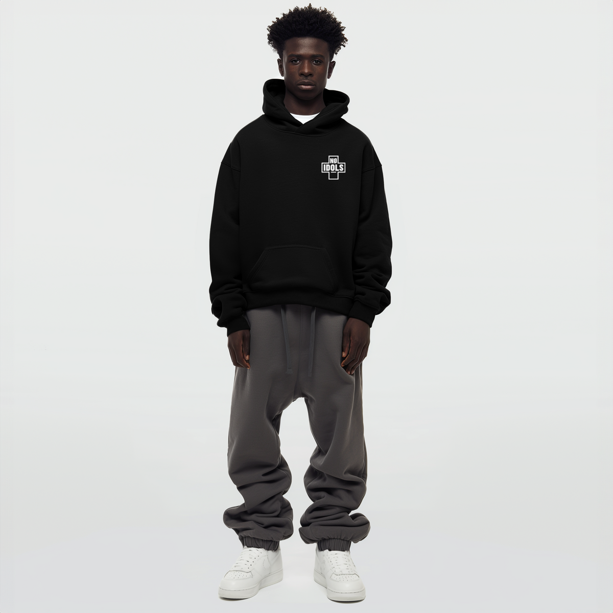 Nø Idols Heavyweight Hoodie- Black