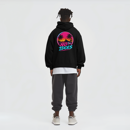 Nø Idols Neon Collection Rio Heavyweight Hoodie - Black