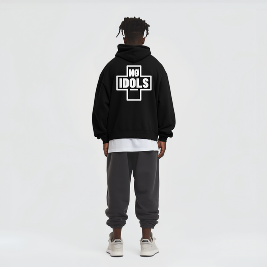 Nø Idols Heavyweight Hoodie- Black